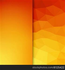 Abstract light background. Abstract light background. Orange triangle pattern. Orange triangular background