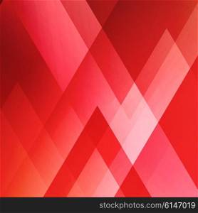 Abstract light background. Abstract light background. Red triangle pattern. Red triangular background