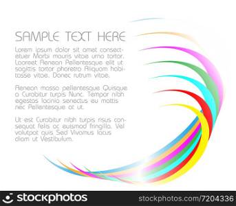 abstract light background with colorful circles