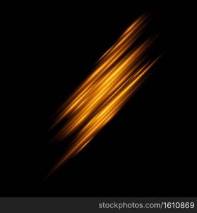 Abstract light line glowing neon motion on black background. Laser beams of lighting motion. Vector illustration