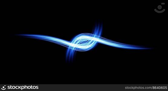 Abstract light lines of movement and speed in blue. Light everyday glowing effect. semicircular wave, light trail curve swirl, car headlights, incandescent optical fiber png. Abstract light lines of movement and speed in blue. Light everyday glowing effect. semicircular wave, light trail curve swirl, car headlights, incandescent optical fiber png.