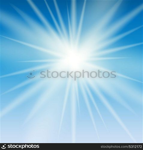Abstract Light on Blue Background Vector Illustration EPS10. Abstract Light on Blue Background Vector Illustration