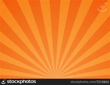 Abstract light orange rays background. Vector eps10