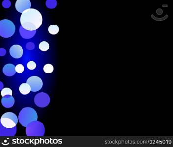 Abstract lights effect on dark background. Vector Illustration.