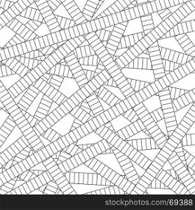 Abstract line background and texture, Railroad tracks pattern, Vector illustration