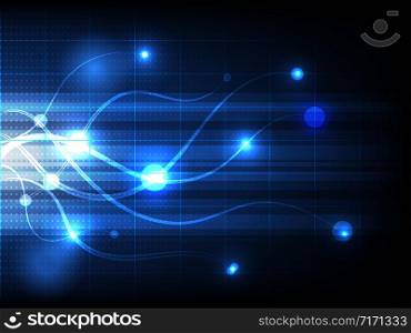 Abstract line background technology concept design