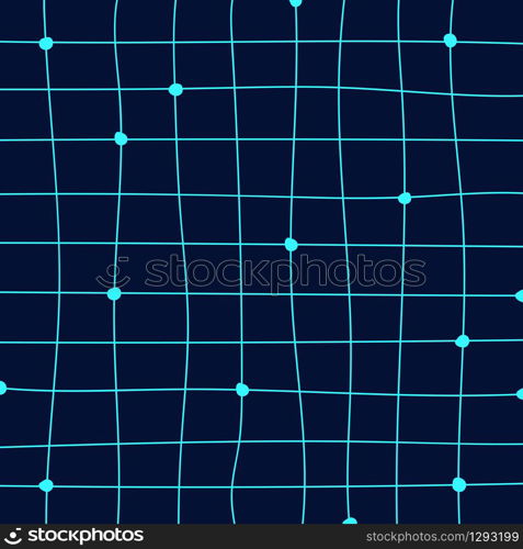 Abstract line cross blue minimal square pattern on blue background. Decorate for ad, poster, cover design, card. illustration vector eps10