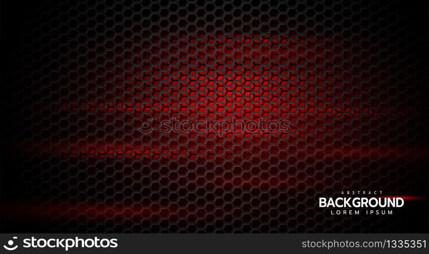 Abstract line direction on hexagon mesh design modern luxury futuristic background vector illustration.