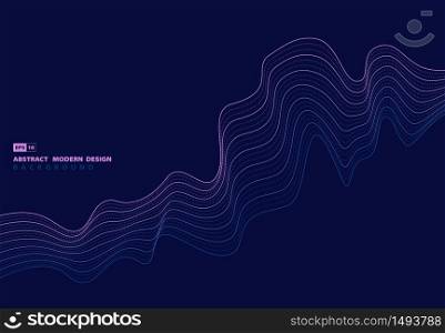 Abstract line pattern artwork of wavy futuristic pattern design artwork background. Use for ad, poster, template design, print. illustration vector eps10