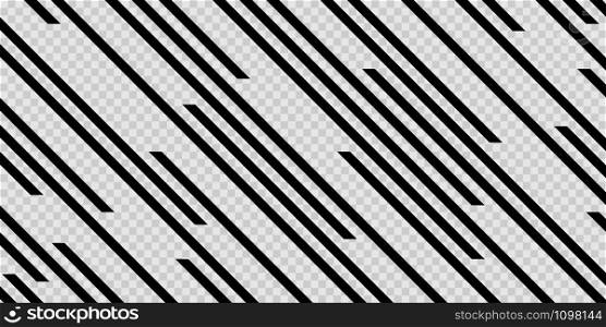 Abstract line pattern isolated on transparent background