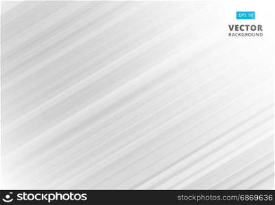 Abstract line pattern white and gray Background with Stripes. Vector Illustration, copy space