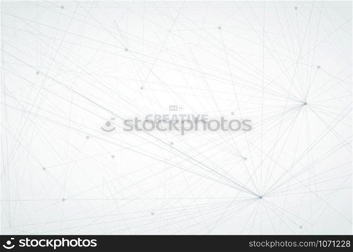 Abstract line tech design of technology background. Use for poster, artwork, template design, ad, annual report. illustration vector eps10