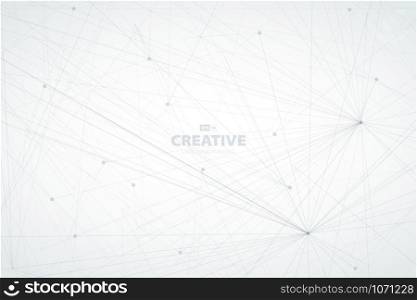 Abstract line tech design of technology background. Use for poster, artwork, template design, ad, annual report. illustration vector eps10