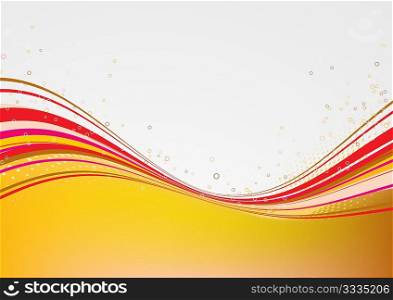 Abstract lines background: composition of curved lines and bleb - great for backgrounds, or layering over other images