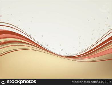 Abstract lines background: composition of curved lines and bleb - great for backgrounds, or layering over other images