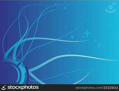 abstract lines background - composition of curved lines--great for backgrounds, or layering over other images