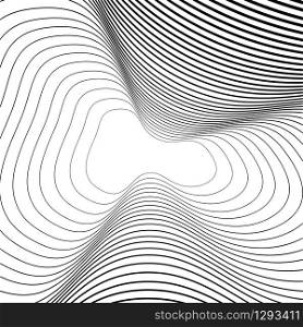 Abstract lines background. Spiral lines background. Abstract geometric backdrop. Modern simple flat design. Vector iilustration