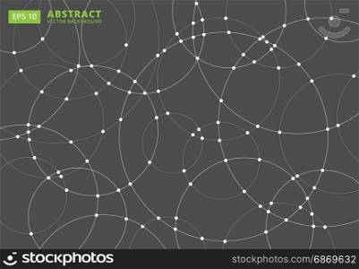Abstract lines circles round Overlap . concept for your design, Vector Illustration Background