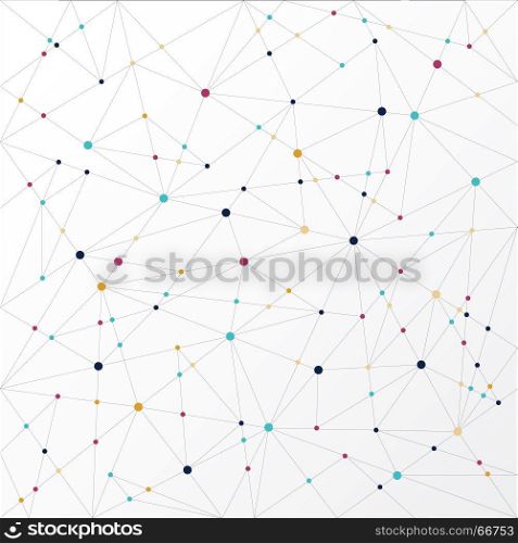 Abstract lines connection technology colorful, Vector illustration background