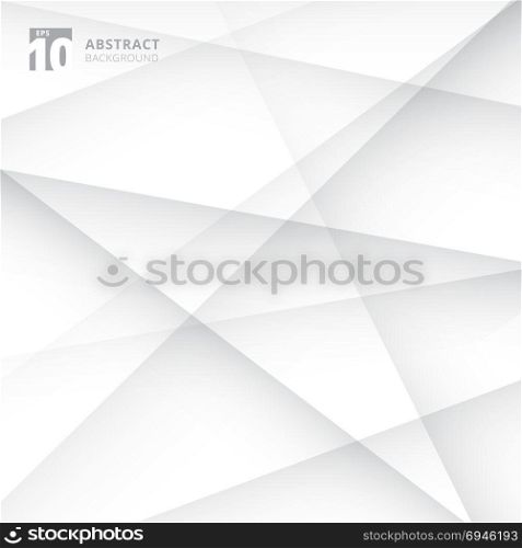 Abstract lines cross geometric white and gray color background. vector illustration.