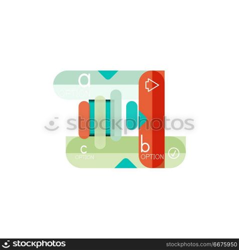 Abstract lines geometric infographic layoutAbstract lines geometric infographic layout, data visualization design, option step by step schedule, web box. Abstract lines geometric infographic layoutAbstract lines geometric infographic layout, data visualization design, option step by step schedule, web box. Vector illustration isolated on white