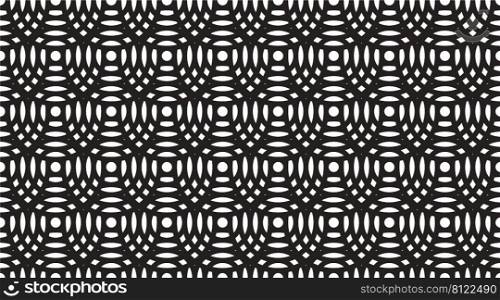 Abstract lines geometric seamless pattern. Rounded pattern. Vector repeat endless fabric background. 