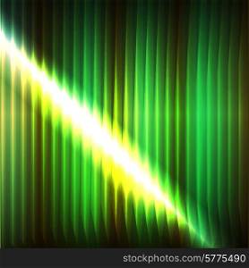 abstract lines of green. neon light