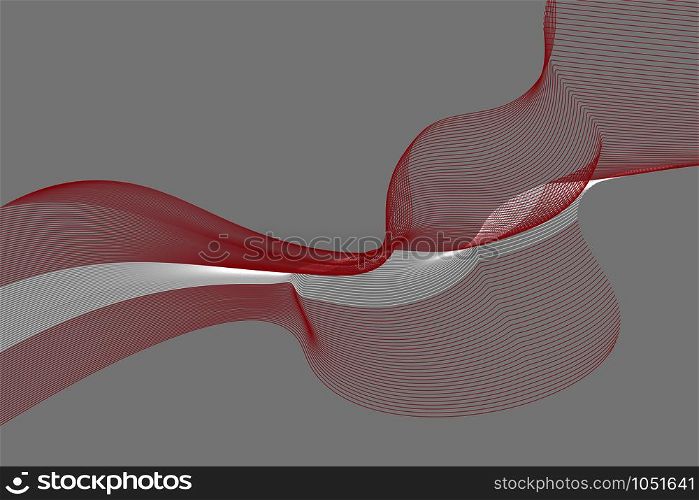 Abstract lines vector background. Colours of Latvia flag. Eps10.
