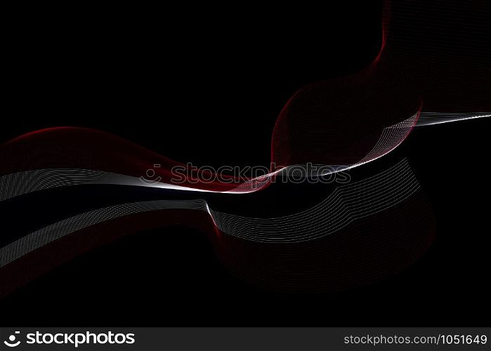 Abstract lines vector background. Colours of Thailand flag. Eps10.