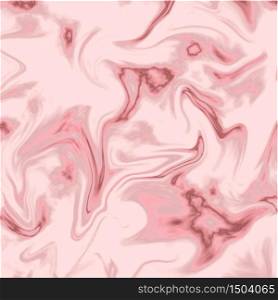 Abstract liquid pink marble effect background. Vector format