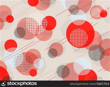 Abstract living coral color geometric pattern background, designing as color of the year 2019 living coral pink concept. vector eps10