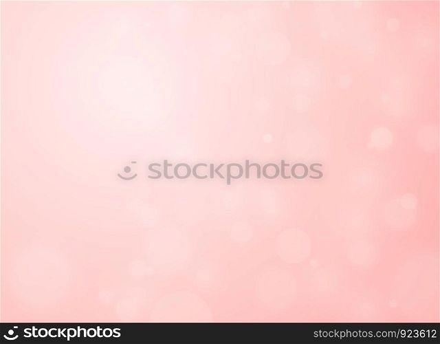 Abstract living coral mesh gradient with bokeh background, vector eps10