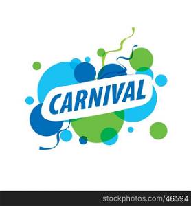 Abstract logo carnival. Abstract logo template carnival or festival. Vector illustration