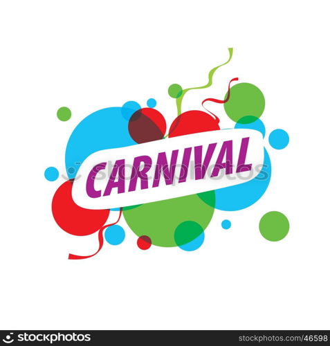 Abstract logo carnival. Abstract logo template carnival or festival. Vector illustration