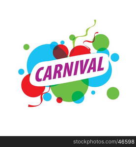 Abstract logo carnival. Abstract logo template carnival or festival. Vector illustration