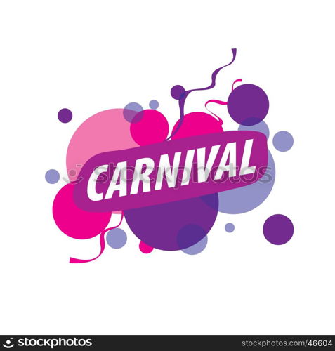 Abstract logo carnival. Abstract logo template carnival or festival. Vector illustration