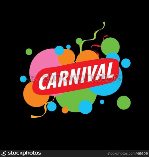 Abstract logo carnival. Abstract logo template carnival or festival. Vector illustration