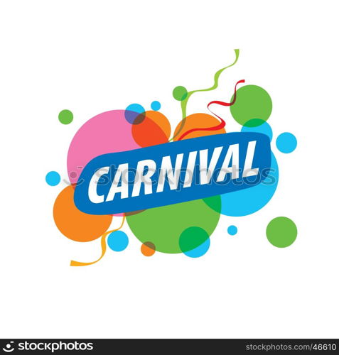 Abstract logo carnival. Abstract logo template carnival or festival. Vector illustration