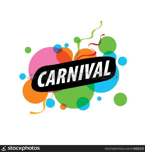 Abstract logo carnival. Abstract logo template carnival or festival. Vector illustration