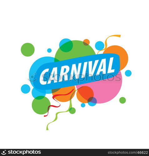 Abstract logo carnival. Abstract logo template carnival or festival. Vector illustration