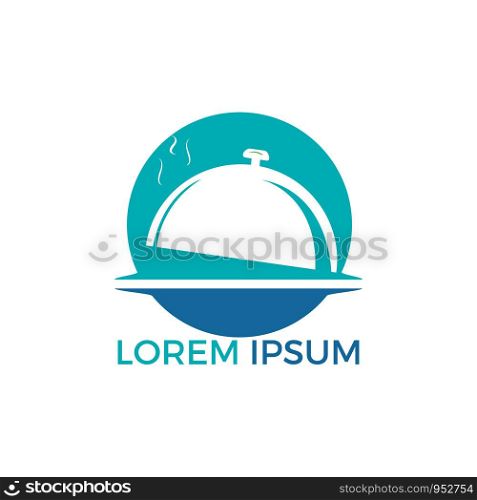 Abstract logo for cafe or restaurant. Graphic food icon symbol for cooking business.