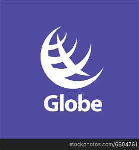 abstract logo Globe. pattern design abstract logo Globe. Vector illustration