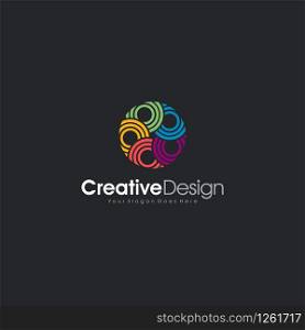Abstract Logo Letter O Circle abstract Logo Template Design Vector, Emblem, Design Concept, Creative Symbol design vector element for identity, logotype or icon