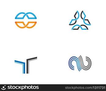 Abstract logo template vector icon illustration design