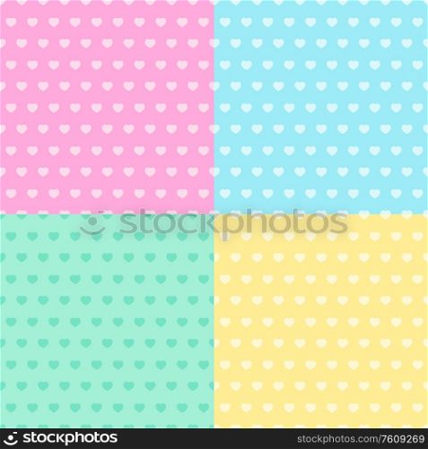 Abstract Love Seamless Pattern Background with Heart. Vector Illustration EPS10. Abstract Love Seamless Pattern Background with Heart. Vector Illustration