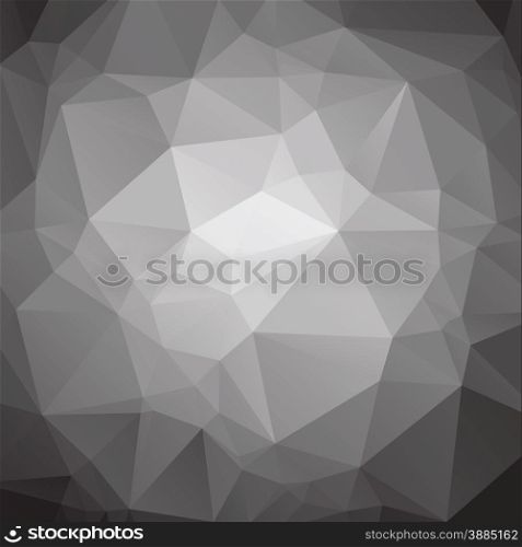 Abstract low poly black and white background vector EPS10 illustration.