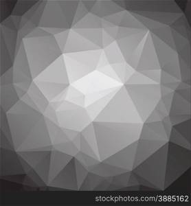 Abstract low poly black and white background vector EPS10 illustration.