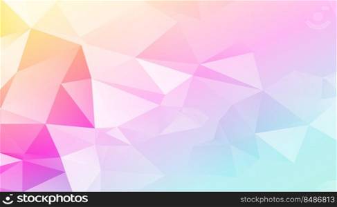 abstract low poly pastel colors triangles background