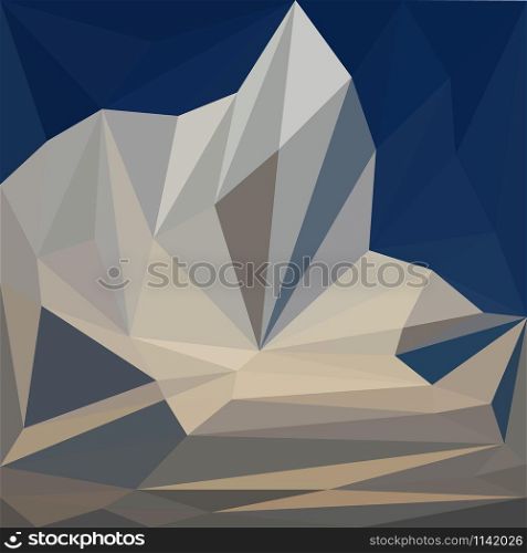 abstract low-poly, polygonal triangular mosaic background for web, presentations and prints. Vector illustration. Realistic 3D design template.. Geometric abstract background print low poly mosaic style