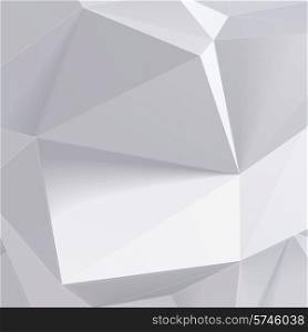Abstract Low polygon geometry shape. Vector illustration